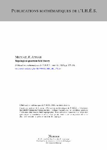 ﻿نظریه میدان کوانتومی توپولوژیکی