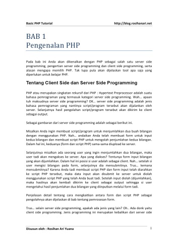 ﻿آموزش های پایه PHP