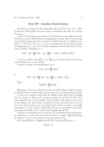 ﻿ورق چهاردهم: قضیه آرتین- شرایر
