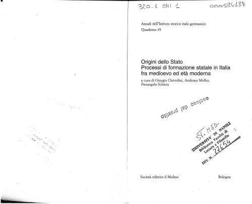 ﻿خاستگاه دولت فرآیندها و تشکیل دولت در ایتالیا بین قرون وسطی و عصر مدرن