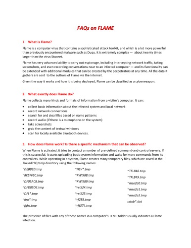 ﻿سوالات متداول در مورد FLAME