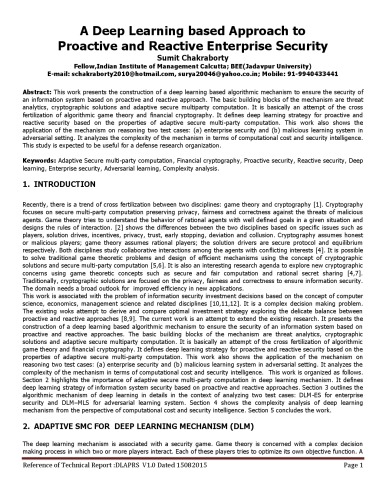 ﻿یک رویکرد مبتنی بر یادگیری عمیق برای امنیت سازمانی فعال و واکنشی