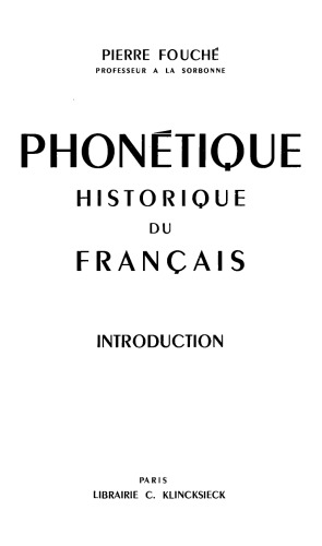 ﻿آواشناسی تاریخی فرانسه: مقدمه