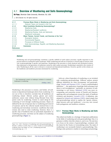 ﻿رساله ژئومورفولوژی: هواشناسی و ژئومورفولوژی خاک