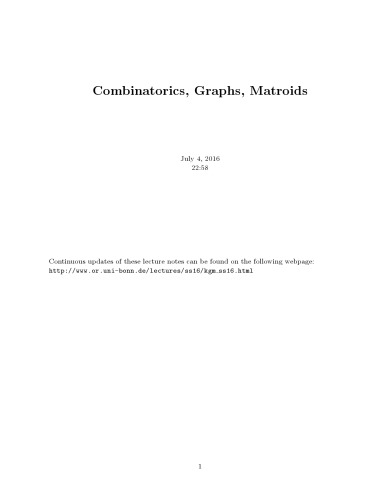 ﻿ترکیبات، نمودارها، ماتروئیدها [یادداشت های سخنرانی]