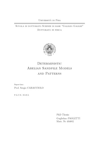 ﻿مدل ها و الگوهای شنپایه آبلی قطعی [پایان نامه دکتری]