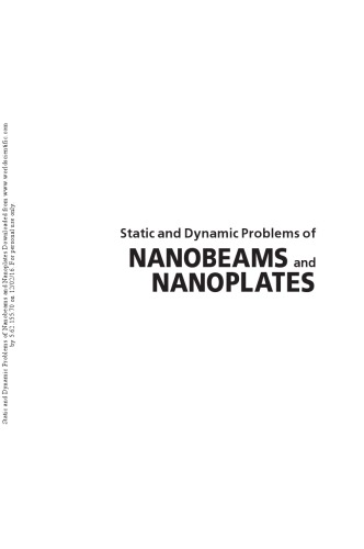 ﻿مشکلات استاتیک و دینامیکی NANOBEAMS و NANOPLATES