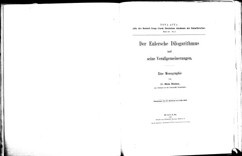 ﻿Dilogarithm اولر و تعمیم آن - یک تک نگاری