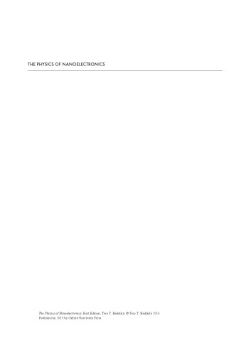 ﻿فیزیک نانوالکترونیک: پدیده های انتقال و نوسانات در دماهای پایین