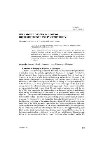 ﻿هنر و فلسفه در آدورنو [مقاله]