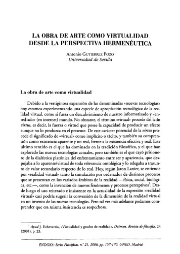 ﻿اثر هنری به عنوان مجازی از منظر هرمنوتیکی