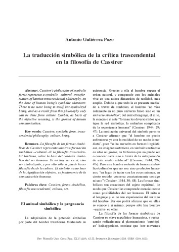 ﻿ترجمه نمادین نقد استعلایی در فلسفه کاسیرر