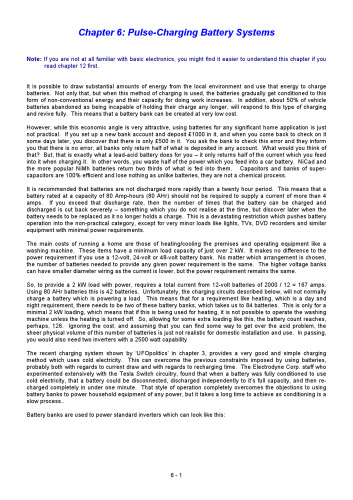 ﻿راهنمای عملی برای دستگاه های انرژی رایگان ~ فصل 6: سیستم های پالسی شارژ باتری