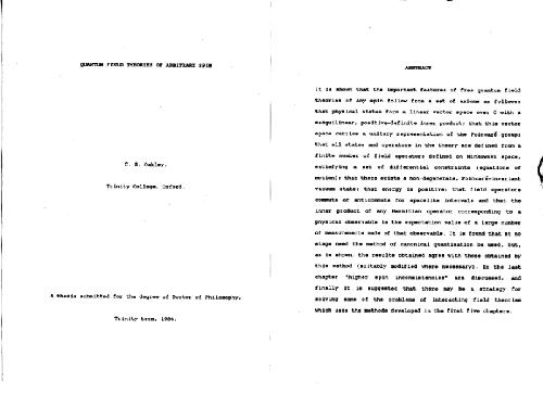 نظریه های میدان کوانتومی چرخش خودسرانه