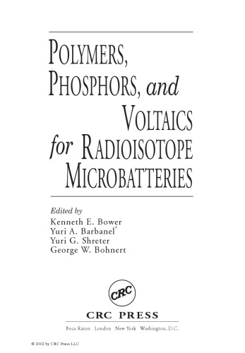 ﻿پلیمرها، فسفرها و ولتاژها برای میکروباتری های رادیوایزوتوپ