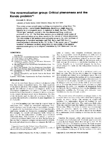 ﻿گروه عادی سازی: پدیده های حیاتی و مسئله کندو