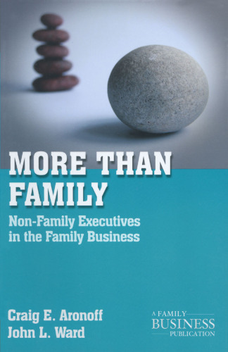 ﻿فراتر از خانواده: مدیران غیر خانوادگی در کسب و کار خانوادگی