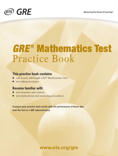 ﻿کتاب تمرین تست ریاضی GRE