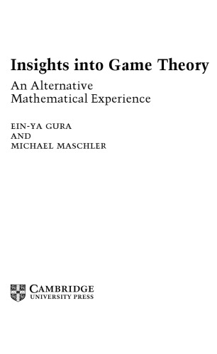 ﻿بینش در مورد نظریه بازی یک تجربه ریاضی جایگزین