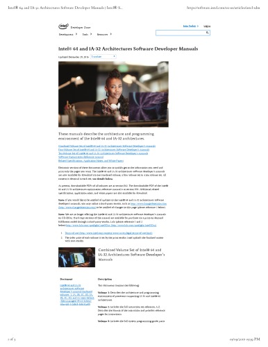 ﻿راهنمای توسعه‌دهنده نرم‌افزار معماری Intel® 64 و IA-32: فهرست مطالب وب