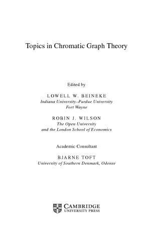 ﻿مباحث در نظریه گراف رنگی