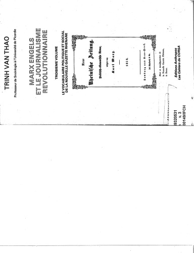 ﻿مارکس، انگلس و روزنامه‌نگاری انقلابی