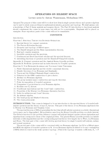 ﻿اپراتورها در فضای هیلبرت [یادداشت های سخنرانی]