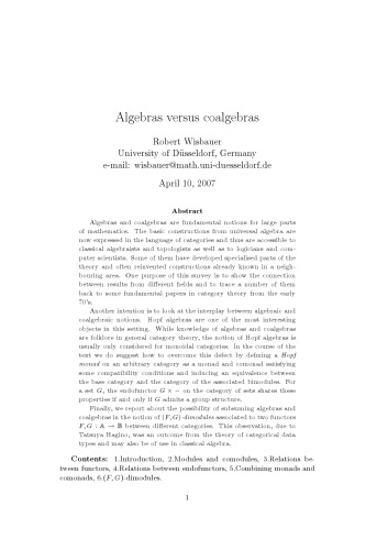 ﻿جبرها در مقابل جبرهای ذغالی