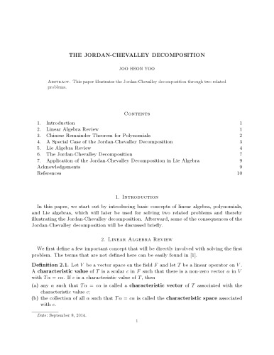 ﻿تجزیه جردن-شوالی
