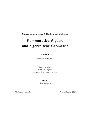 ﻿جبر جابجایی و هندسه جبری [یادداشت های سخنرانی]