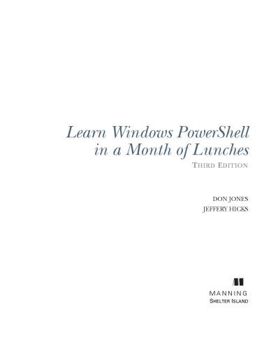 ﻿Windows PowerShell را در یک ماه ناهار بیاموزید