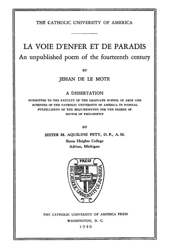 ﻿La voie d’enfer et de paradis: شعر منتشر نشده قرن چهاردهم از Jehan de Le Mote