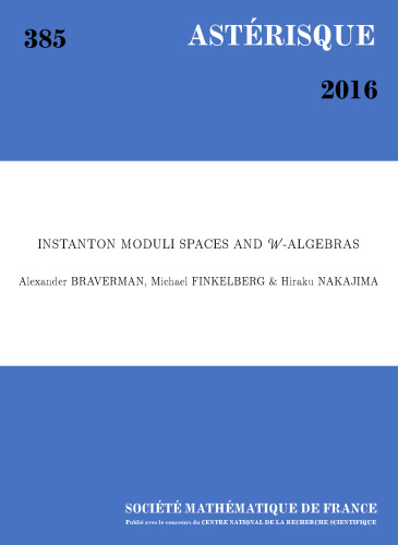 ﻿Instanton Moduli Spaces و W-Jebras