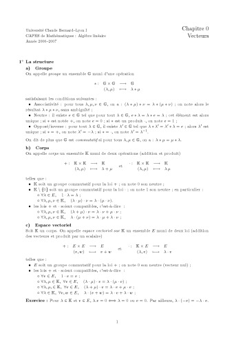 ﻿CAPES of Mathematics: جبر خطی [یادداشت‌های خواندنی]