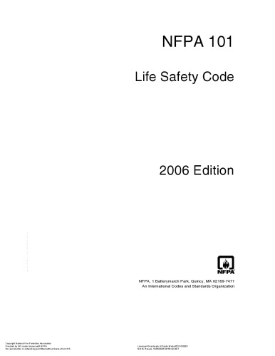﻿NFPA 101 - کد ایمنی زندگی - نسخه 2006