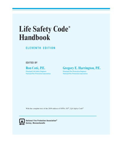 ﻿NFPA 101 - کتاب راهنمای کد ایمنی زندگی