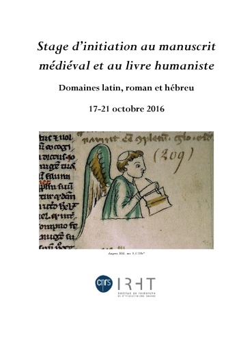 ﻿دوره مقدماتی نسخه های خطی قرون وسطی و کتاب های اومانیستی: حوزه های لاتین، رومی و عبری