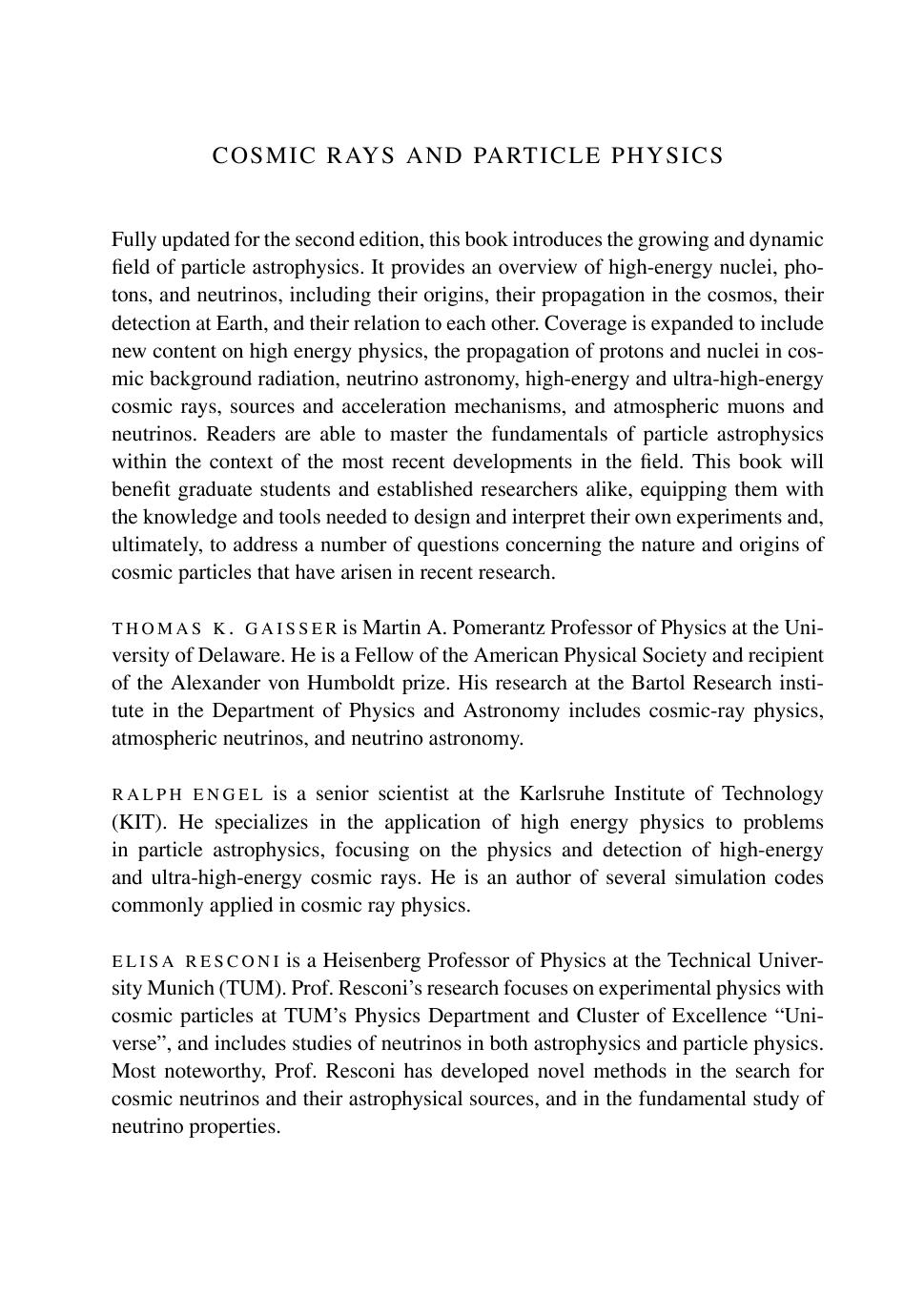 ﻿پرتوهای کیهانی و فیزیک ذرات