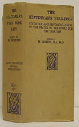 ﻿سالنامه استیتمن: سالانه آماری و تاریخی ایالات جهان برای سال 1937