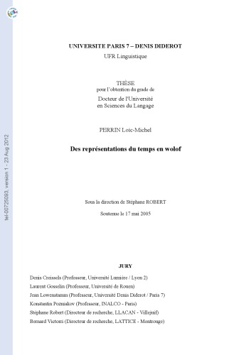 ﻿بازنمایی زمان در ولوف