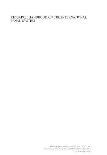 ﻿کتاب راهنمای تحقیق در مورد سیستم مجازات بین المللی