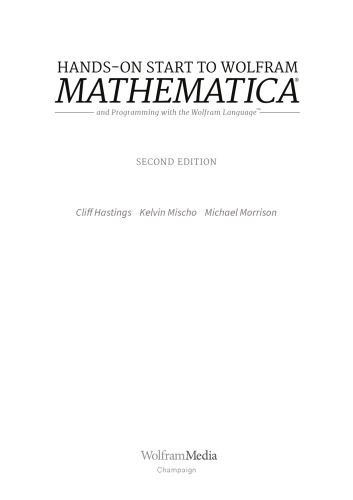 ﻿شروع عملی Wolfram Mathematica: و برنامه نویسی با زبان Wolfram