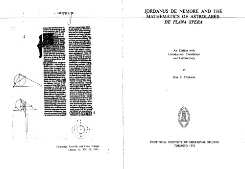 ﻿جردنوس د نمور و ریاضیات اسطرلاب ها