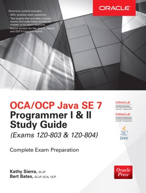 ﻿راهنمای مطالعه OCA OCP Java SE 7 Programmer I & II ، امتحانات 1Z0-803 و 1Z0-804