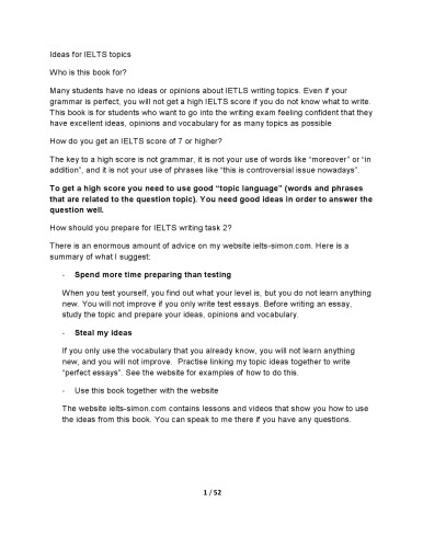 ﻿ایده هایی برای موضوعات آیلتس