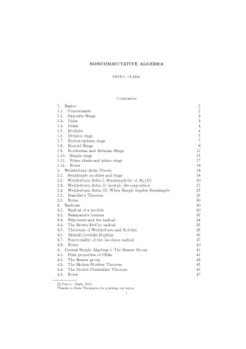 ﻿جبر غیر جابجایی [یادداشت های سخنرانی]