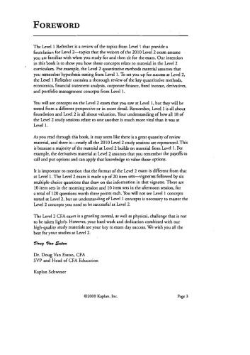 ﻿Schweser CFA Study Notes