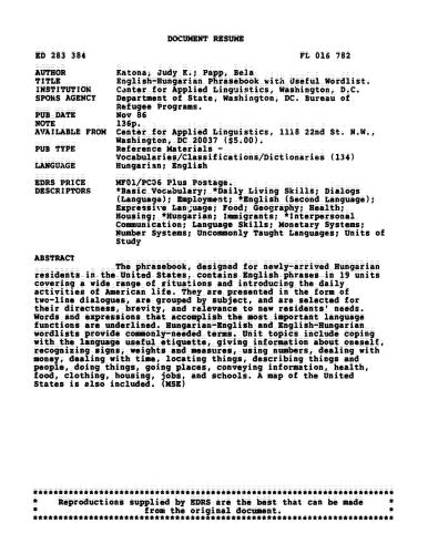 ﻿کتاب عبارات انگلیسی-مجارستانی با فهرست کلمات مفید