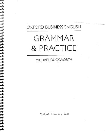 ﻿دستور زبان و تمرین کسب و کار