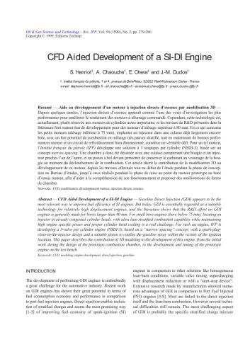 ﻿توسعه موتور SIDI به کمک CFD